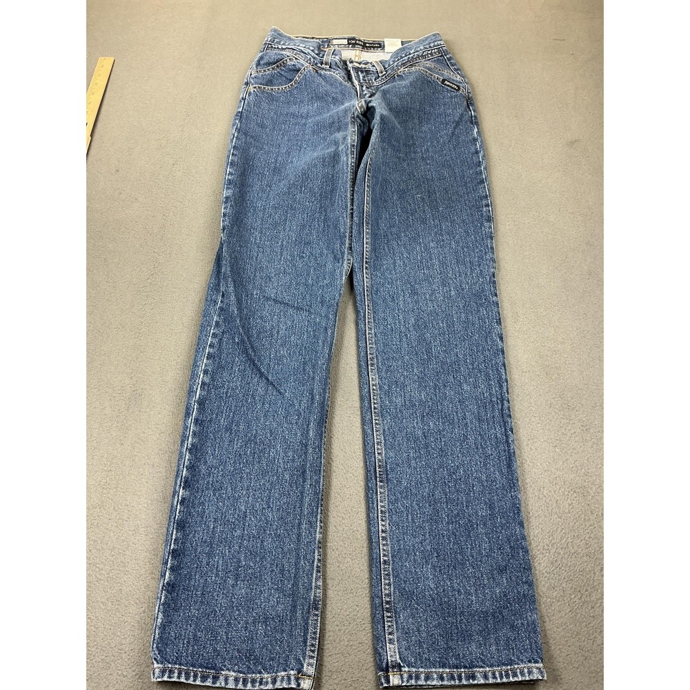 Vintage Rocky Mountain Riding Jeans Juniors 9 Blue Low Rise Baggy Straight Rodeo